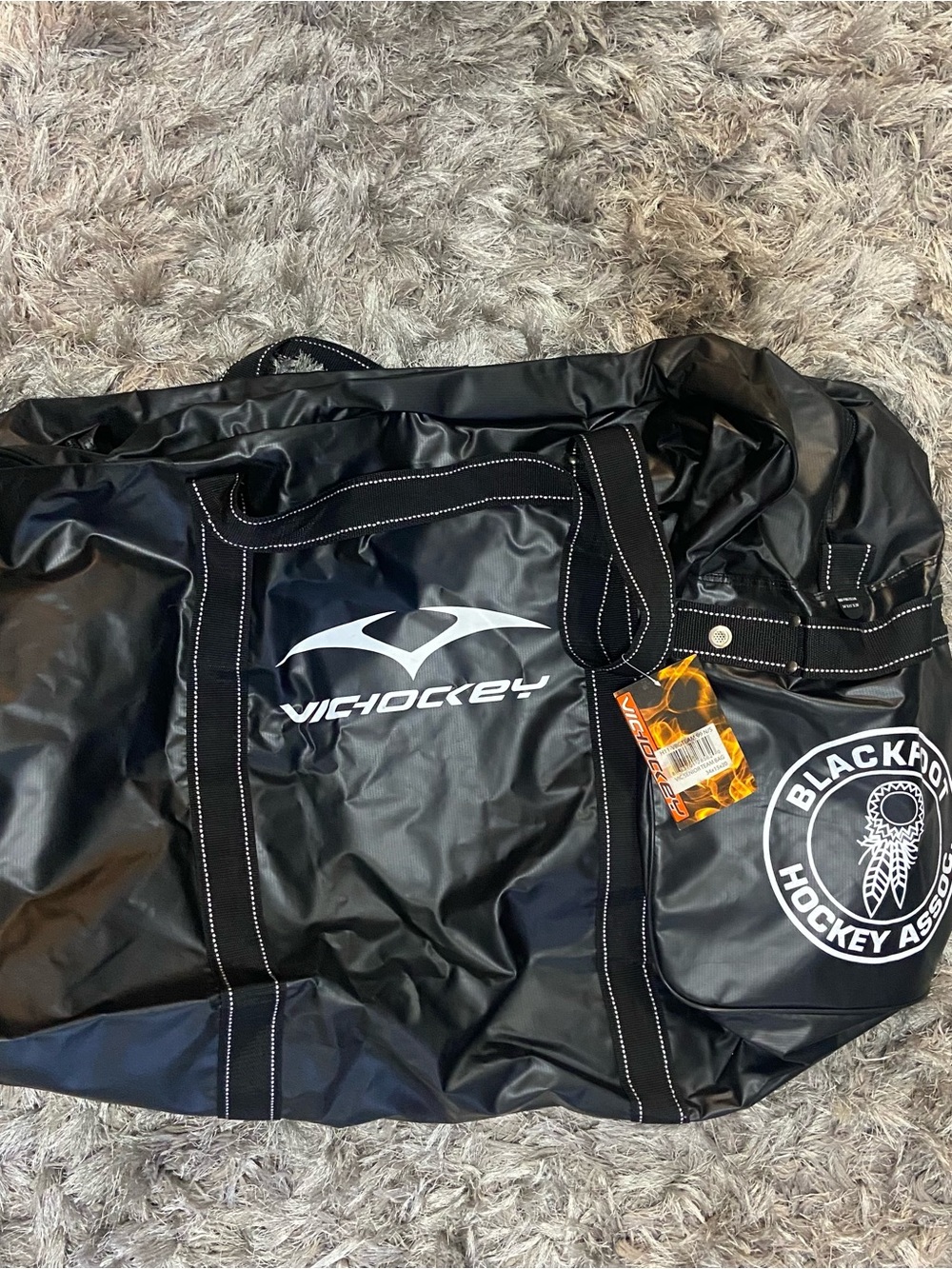 Black Hockey Duffel Bag